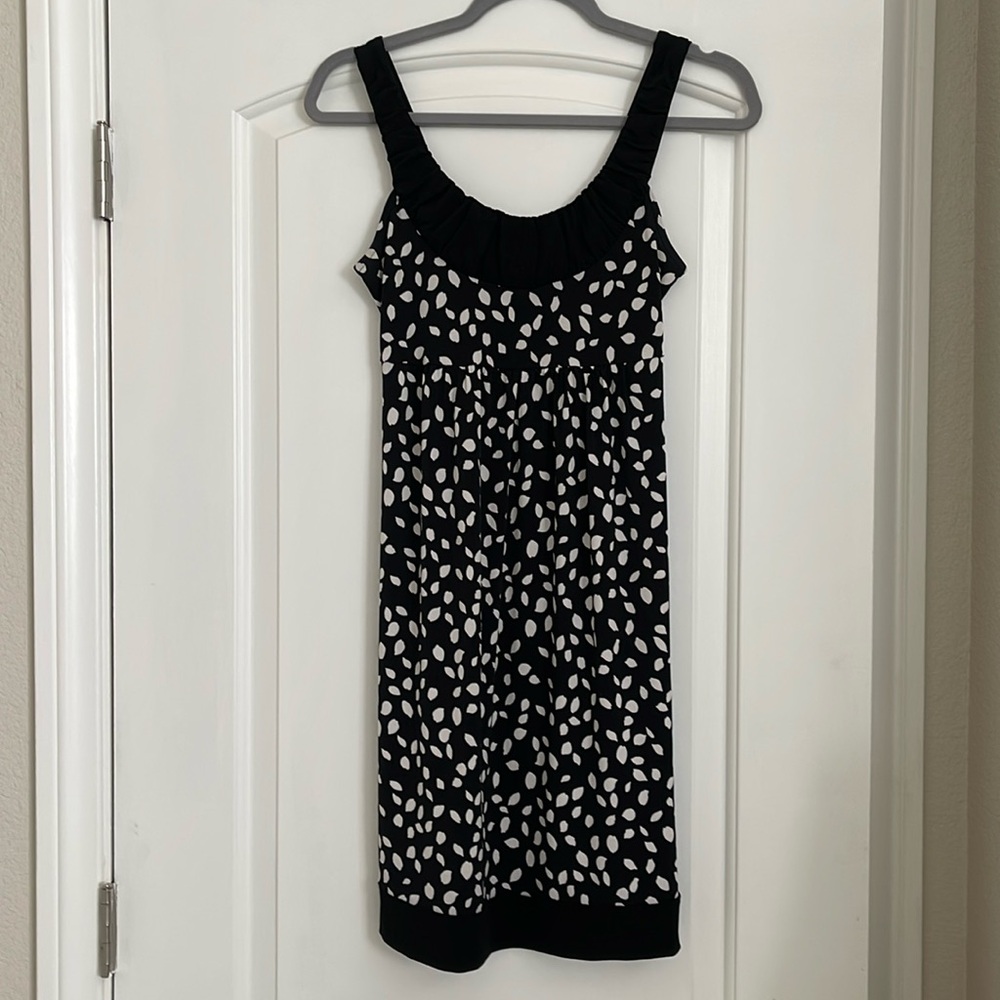 Ann Taylor Loft petites black and white dress XS